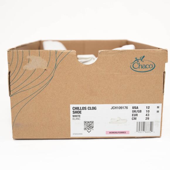 Chaco Summer White Chillos Clog Shoes Size 12 - Picture 7 of 10